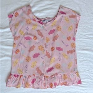 Vintags 80s Candy Print Top